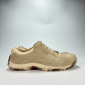 Simple Taupe Lace Up Suede Sneakers Casual Retro Shoes 9878 Women’s Size 9.5
